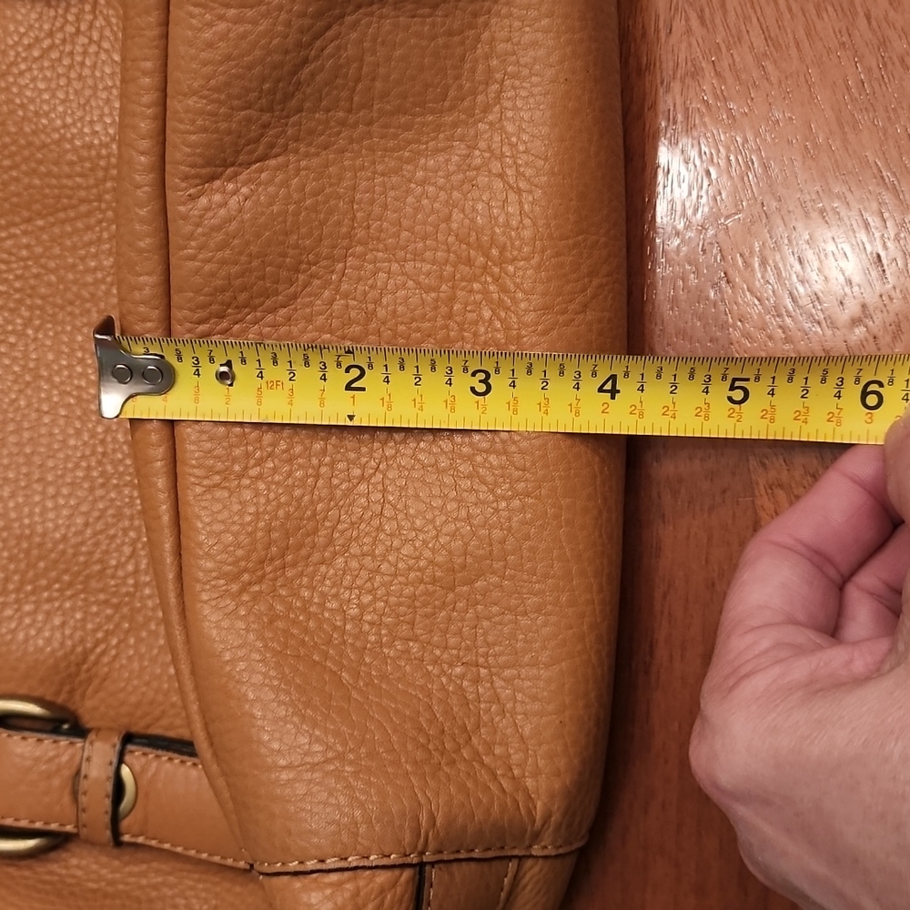 Fossil #75082 tan BEAUTY! Great condition! - Picture 7 of 12